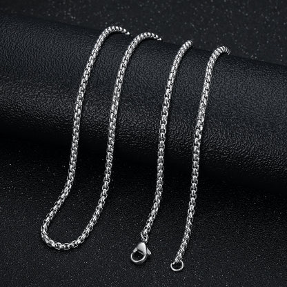 Stainless Steel Gold Plated Saint Jude Pendant Necklace